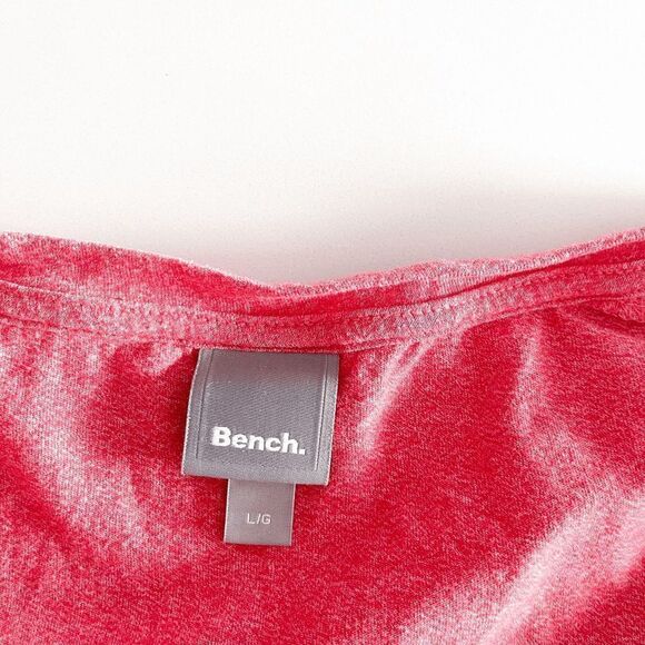Bench Womens Shirt Blouse Top Short Sleeve Workout Fitness Active Red Large - Picture 4 of 6